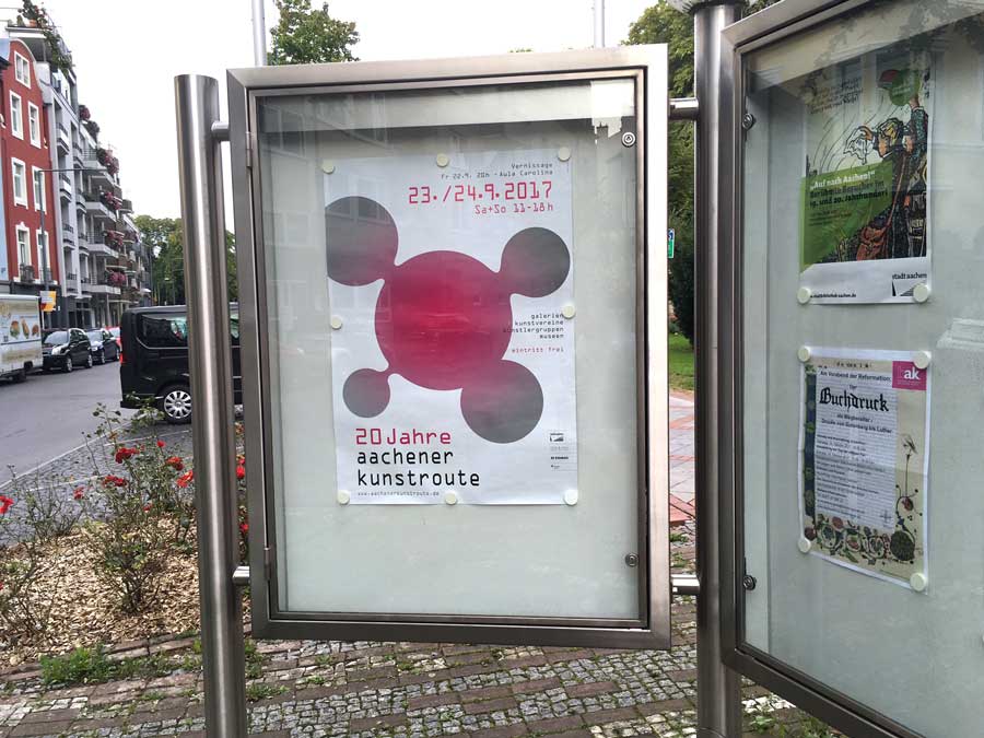 Plakat in Burtscheid